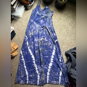 Blue and White Tie-Dye suit